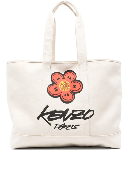  Kenzo X Futura 2000 Kenzo Utility Boke Flower-print Tote Bag - Neutrals 