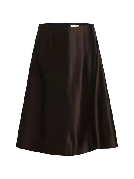  Khaite A-line Mid Skirt - Brown 