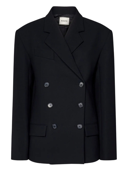  Khaite Arnoll Double-breasted Coat - Black 