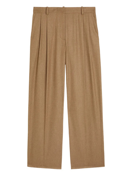  Khaite August Pleated Tailored Trousers - Brown 