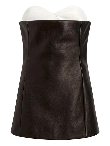  Khaite Ayla Leather Top - Black 