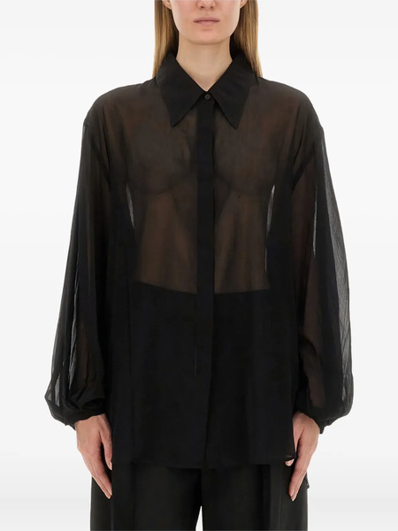  Khaite Balloon-sleeve Shirt - Black 