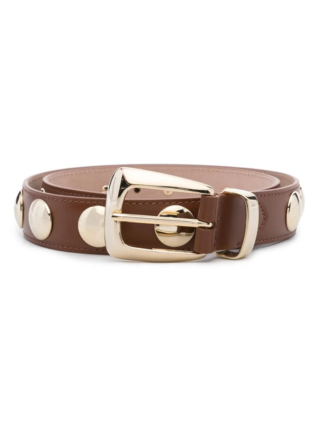  Khaite Benny Stud-embellished Belt - Brown 