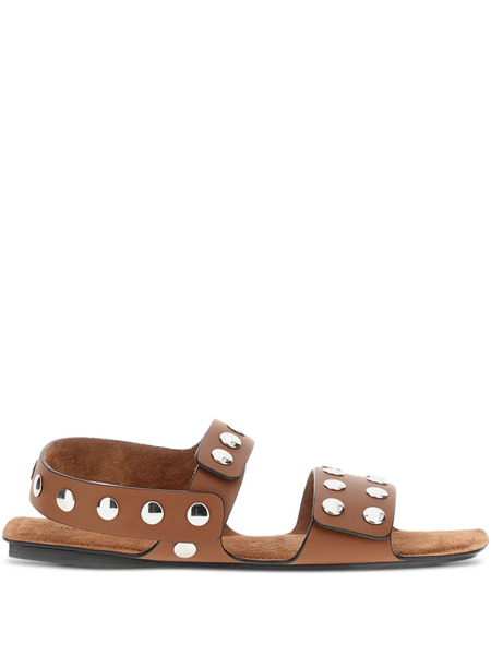  Khaite Boden Flat Sandals - Brown 