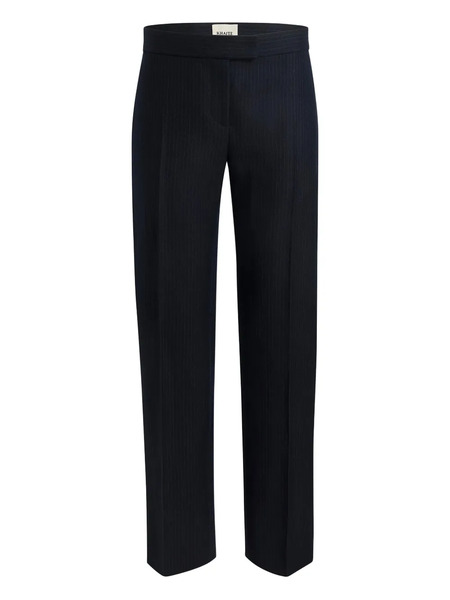  Khaite Callen Pinstripe Trousers - Blue 