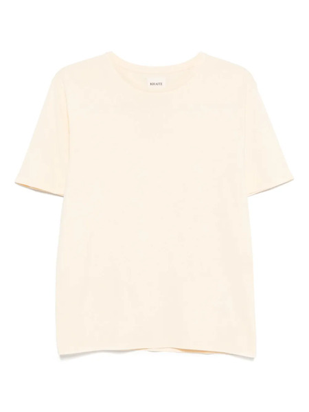  Khaite Cotton T-shirt - Yellow 