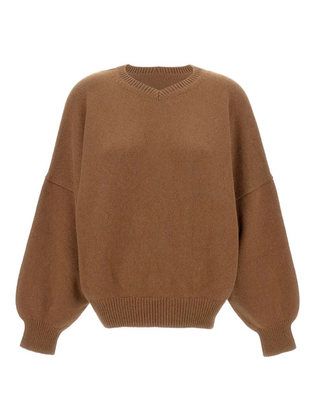  Khaite Crew-neck Long-sleeve Sweater - Brown 