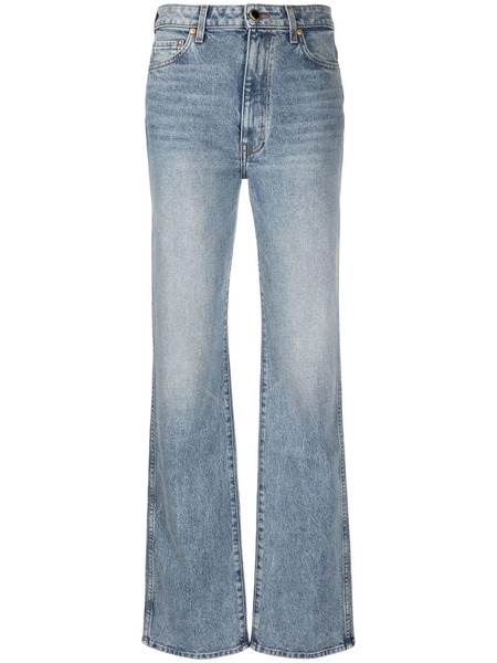  Khaite Danielle Straight-leg Jeans - Blue 