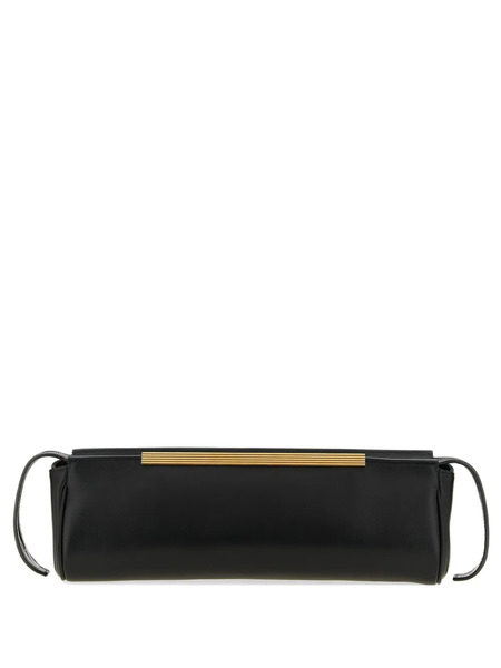  Khaite Donna Evening Leather Clutch Bag - Black 