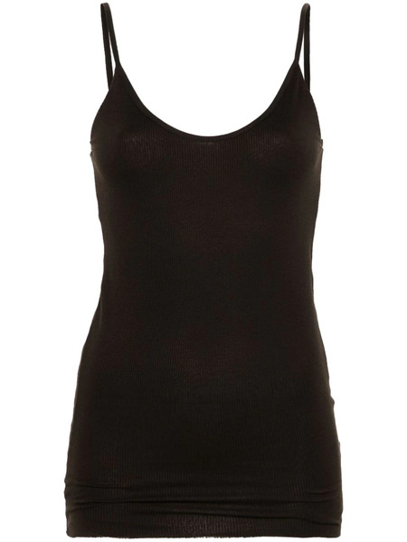  Khaite Fine-ribbed Tank Top - Brown 