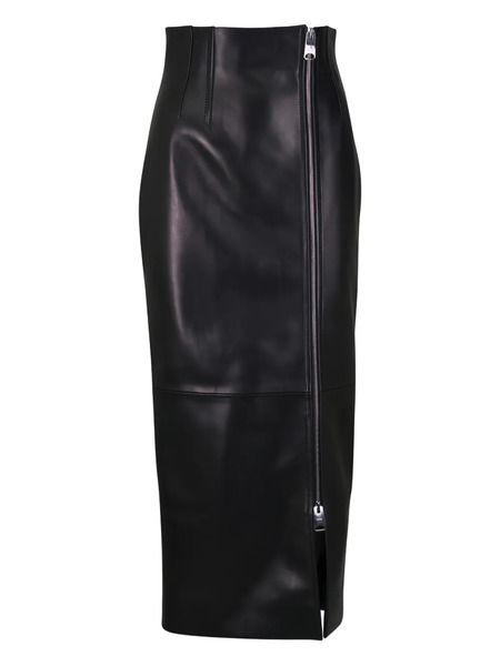  Khaite Gres Zip Midi Skirt - Black 