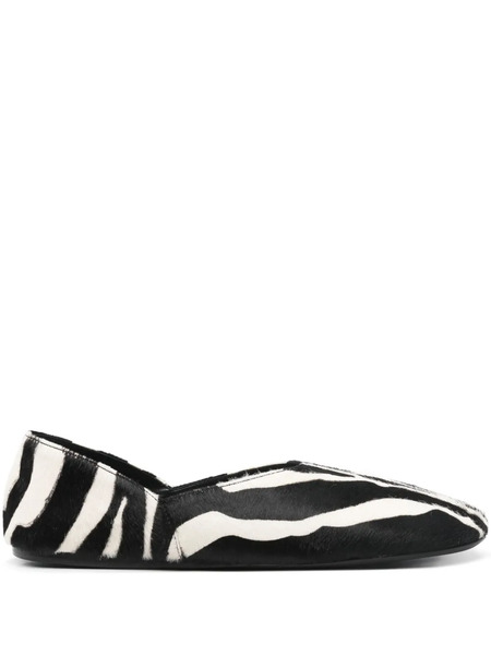  Khaite Jane Animal-print Ballet Flats - Black 