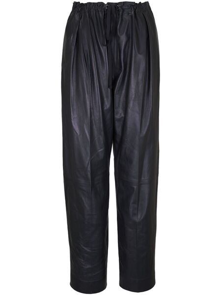  Khaite Leather Trousers - Black 
