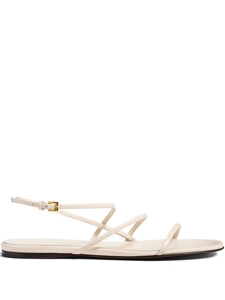  Khaite Loop Flat Sandals - Neutrals 