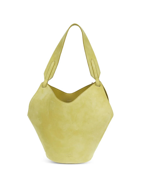  Khaite Lotus Leather Tote Bag - Yellow 