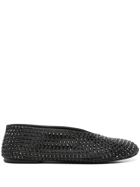  Khaite Marcy Crystal-emebellished Ballerinas - Black 