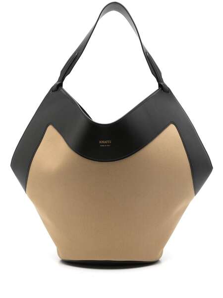  Khaite Medium Lotus Tote Bag - Black 