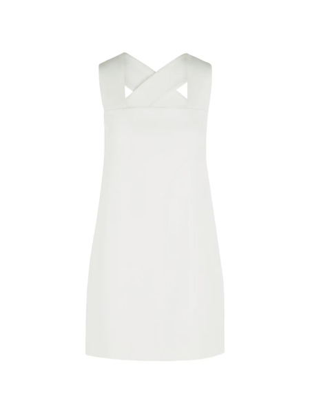  Khaite Mella Square-neck Mini Dress - White 