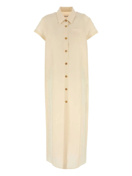  Khaite Midi Shirt Dress - Neutrals 