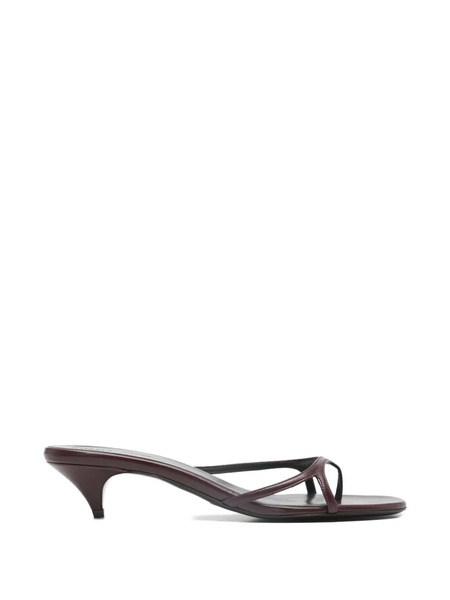  Khaite Mila Heeled Mules - Red 