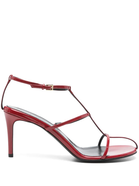  Khaite 75mm Cage Sandals - Red 