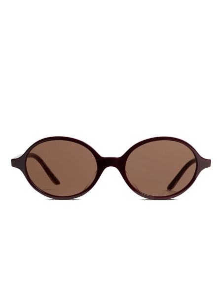  Khaite Oval-frame Sunglasses - Brown 