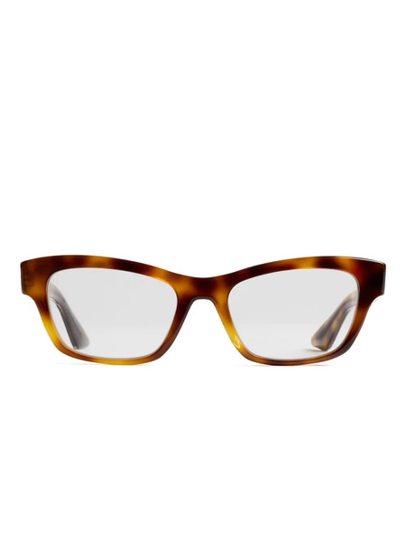  Khaite Rectangle Frame Glasses - Brown 