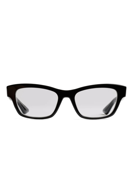  Khaite Rectangle Stripe Glasses - Black 
