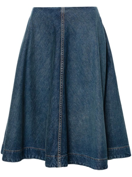  Khaite Renta Denim Skirt - Blue 