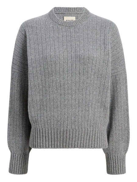  Khaite Ribbed Sweater - Grey 