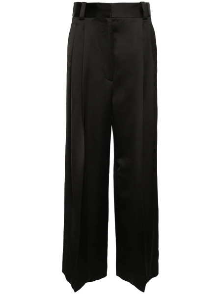  Khaite Simone Satin Trousers - Black 
