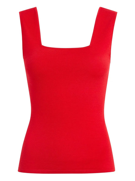  Khaite Square Neck Sani Top - Red 