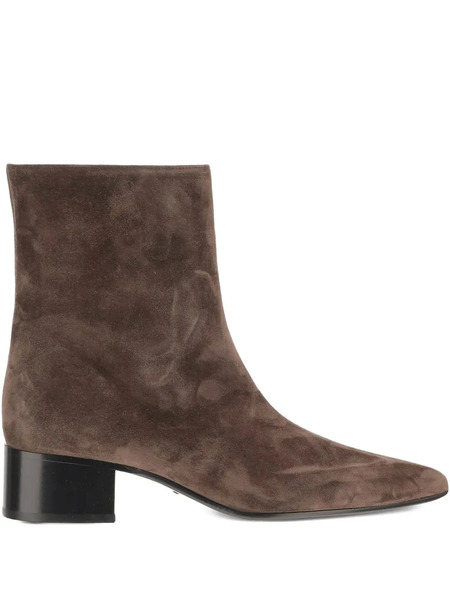  Khaite Suede Ankle Boots - Brown 