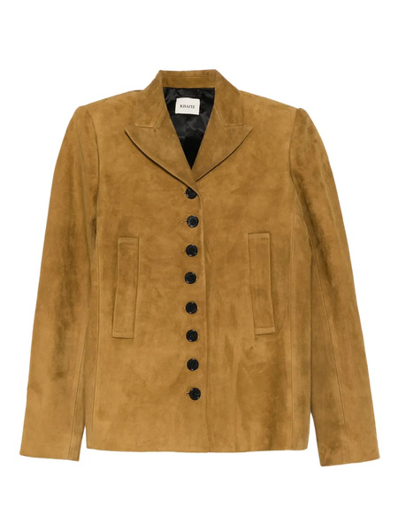  Khaite Suede Jacket - Brown 