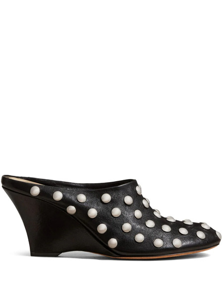  Khaite The Apollo Stud-embellished Mules - Black 