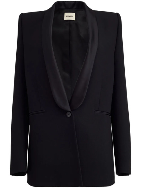 Khaite The Helio Shawl-lapels Blazer - Black 