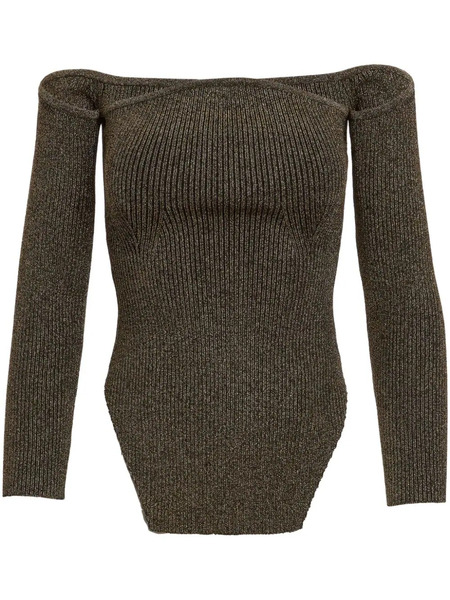  Khaite The Maria Off-shoulder Jumper - Green 