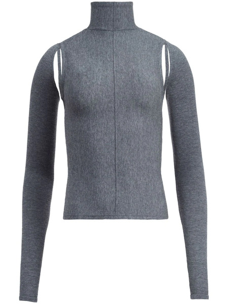  Khaite The Marlowe Wool Sweatshirt - Grey 