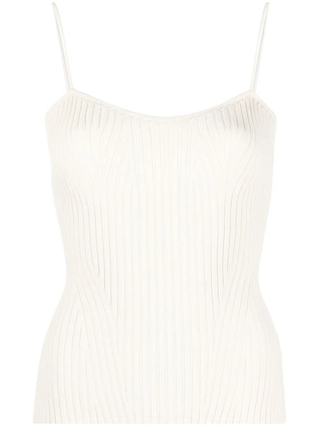  Khaite The Ziggy Knitted Top - White 