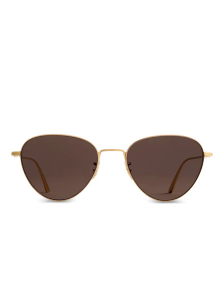  Khaite Triangular-frame Sunglasses - Gold 