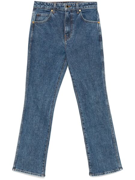  Khaite Vivian Cropped Jeans - Blue 