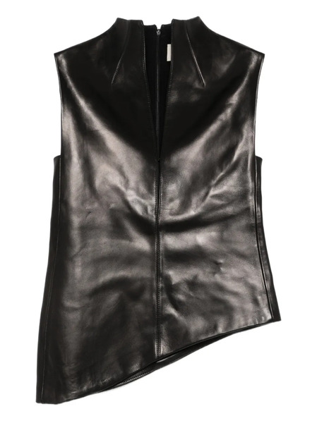  Khaite Von High-neck Asymmetric Top - Black 