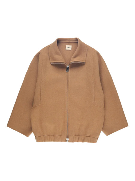  Khaite Wide-sleeve Zip-front Jacket - Brown 