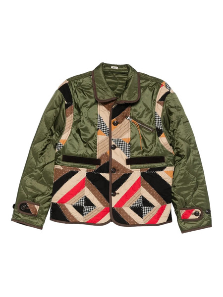  Khoki Patchwork Jacket - Green 