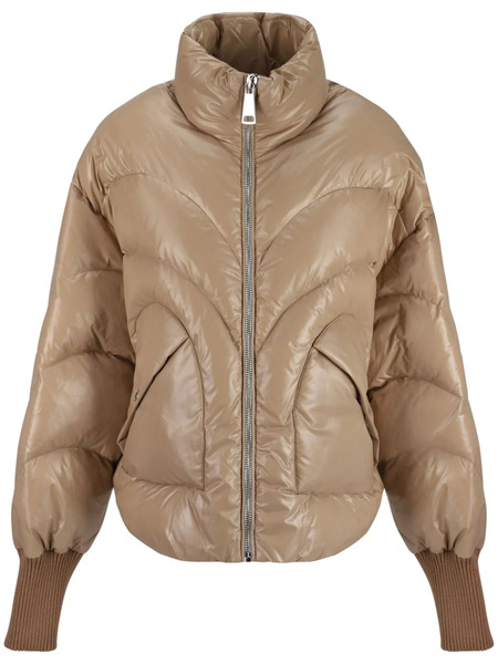  Khrisjoy Corazon Shiny Puffer Jacket - Neutrals 