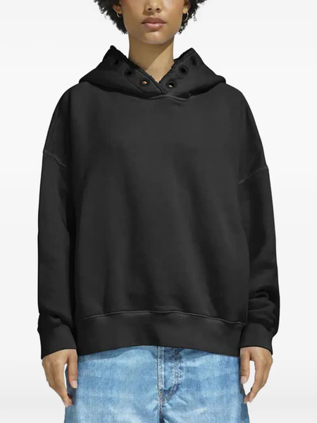  Khrisjoy Eyelet-embellishment Hoodie - Black 