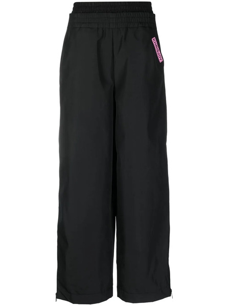  Khrisjoy High-waisted Wide-leg Trousers - Black 