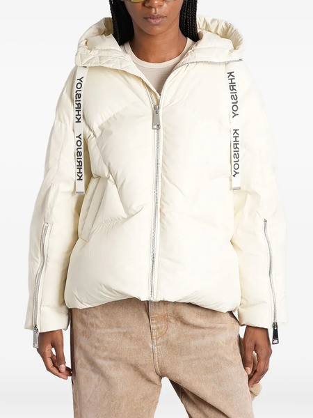  Khrisjoy Hooded Quilted Puffer Jacket - Neutrals 