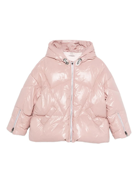  Khrisjoy Kids Quilted Hooded Jacket - Pink 