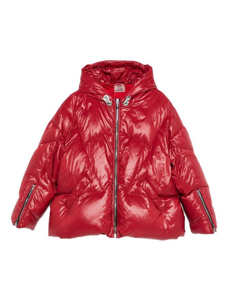  Khrisjoy Kids Quilted Hooded Jacket - Red 